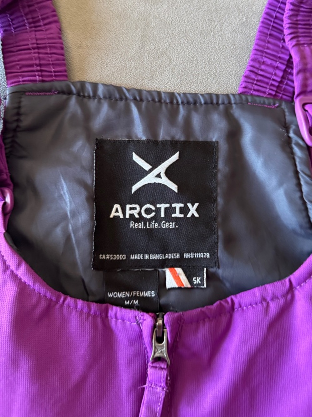 Arctix Women's Purple Insulated Bib Snow Overalls ( M)